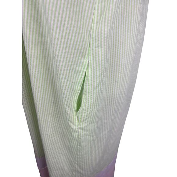 Go Softly Patio Petite Small S Striped Short Sleeve Maxi Dress Lounge Flowy S - Picture 5 of 7